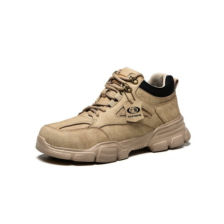 Daeful Unisex Safety Boot High Top Work Shoes Steel Toe Booties Anti-collision Wear Resistant Protection Shoe Construction Mid Top Khaki 10
Daeful Unisex Safety Boot High Top Work Shoes Steel Toe Booties Anti-collision Wear Resistant Protection Shoe Construction Mid Top Khaki 10