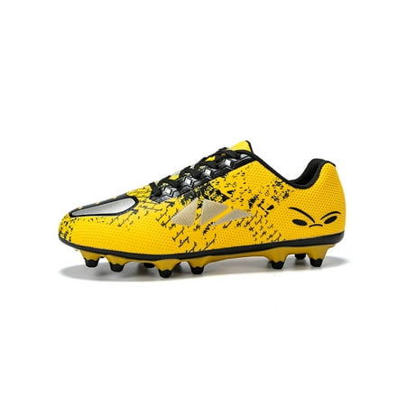 Wazshop Boys Girls Soccer Cleats Firm Ground Football Shoes Lace Up Athletic Shoe Slip Resistant Sport Trainers Kids Adults Low Top Comfort Yellow Long Cleats 1Y
Wazshop Boys Girls Soccer Cleats Firm Ground Football Shoes Lace Up Athletic Shoe Slip Resistant Sport Trainers Kids Adults Low Top Comfort Yellow Long Cleats 1Y