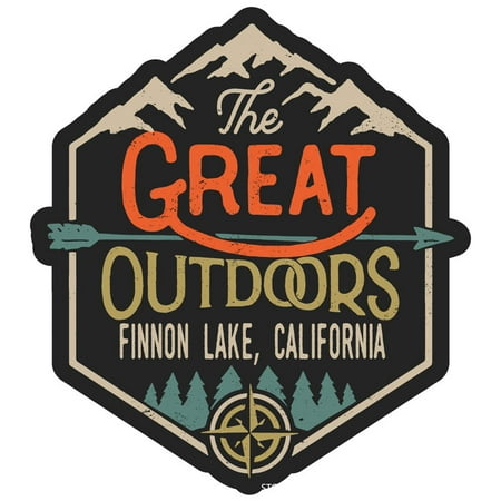 Finnon Lake California The Great Outdoors Design 4-Inch Fridge Magnet