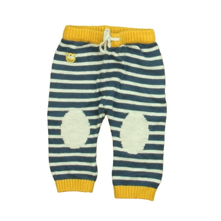 Pre-owned Boboli Boys Navy | Gray | Yellow Leggings size: 6 Months