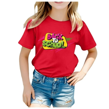 ZMHEGW Kids School Season Back To School Season Printed Casual Short Sleeve Top T Shirt
ZMHEGW Kids School Season Back To School Season Printed Casual Short Sleeve Top T Shirt