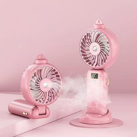 YUANHUILI Folding Handheld Fan 5-speed Digital Neck Fan 5W 5000mAh Spray Function (Pink)
YUANHUILI Folding Handheld Fan 5-speed Digital Neck Fan 5W 5000mAh Spray Function (Pink)