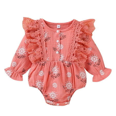 Honeeladyy Winter Coats Toddler Newborn Baby Girls Flying Sleeve Printing Small Floral Romper Climbing Romper Jumpsuit Pink Discount
Honeeladyy Winter Coats Toddler Newborn Baby Girls Flying Sleeve Printing Small Floral Romper Climbing Romper Jumpsuit Pink Discount