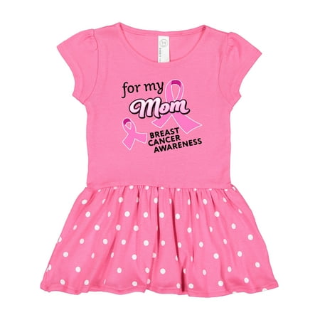 Inktastic For My Mom - Breast Cancer Awareness Gift Toddler Girl Dress