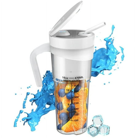 Portable Smoothies Blender Electric Juice Blender Rechargeable Portable Blender for Smoothies Fruits Blender White
Portable Smoothies Blender Electric Juice Blender Rechargeable Portable Blender for Smoothies Fruits Blender White