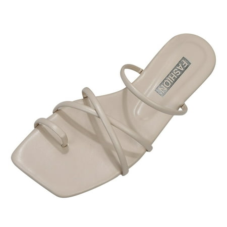 B91xZ Flat Sandals for Women Flip Flops Square Toe Strap Beach Sandals Fairy Fashion Slippers Flat Bottom Open Toe Womens Sandals Size 8.5
B91xZ Flat Sandals for Women Flip Flops Square Toe Strap Beach Sandals Fairy Fashion Slippers Flat Bottom Open Toe Womens Sandals Size 8.5