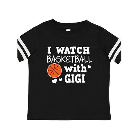 Inktastic I Watch Basketball with Gigi Gift Toddler Boy Girl T-Shirt
