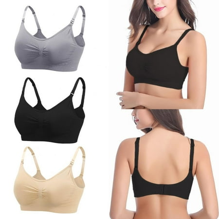 3pcs Women Nursing Bra Full Cup Front Open Buckle Bra Seamless Postpartum Bra Wirefree Underwear Maternity Breastfeeding Bra
3pcs Women Nursing Bra Full Cup Front Open Buckle Bra Seamless Postpartum Bra Wirefree Underwear Maternity Breastfeeding Bra