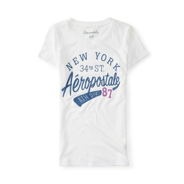 Aeropostale Juniors 34Th St Athl. Div. Graphic T-Shirt