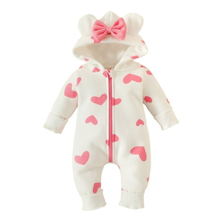 Toddler Girl Romper Jumpsuit Girls Long Sleeve Heart Prints Hooded Romper Warm Jumpsuit
Toddler Girl Romper Jumpsuit Girls Long Sleeve Heart Prints Hooded Romper Warm Jumpsuit
