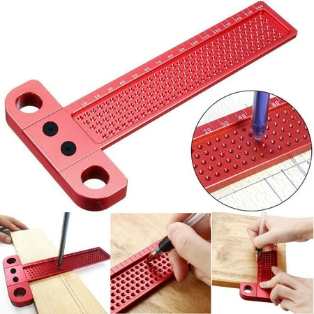 Aluminium Alloy T-160 Hole Positioning Metric Measuring Ruler Woodworking Tool
Aluminium Alloy T-160 Hole Positioning Metric Measuring Ruler Woodworking Tool