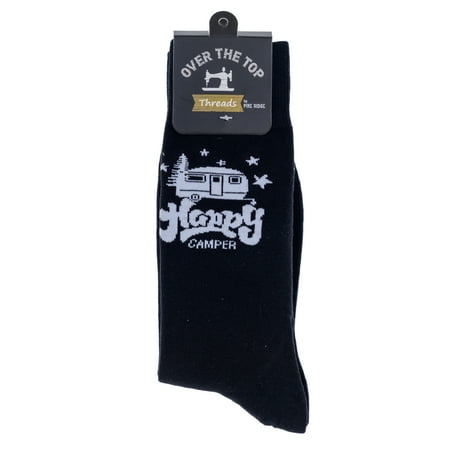 Pine Ridge Happy Camper Socks - Black Plain Crew Socks for Men and Women - Lightweight and Comfortable Fit Fashion Socks
Pine Ridge Happy Camper Socks - Black Plain Crew Socks for Men and Women - Lightweight and Comfortable Fit Fashion Socks