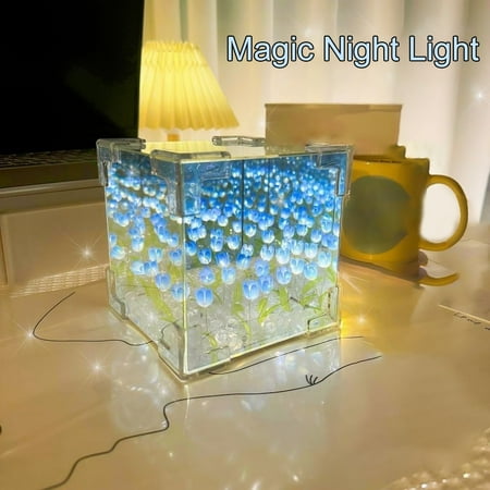 Dujiujun Handmade DIY Tulip Night Light Desktop Mirror Lamp Battery Powered Simple Installation Flower Light Table Ornament
Dujiujun Handmade DIY Tulip Night Light Desktop Mirror Lamp Battery Powered Simple Installation Flower Light Table Ornament