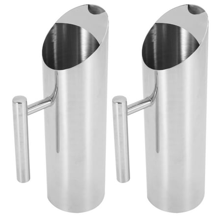 2X Stainless Steel Water Pitcher with Ice Tea Pot Jug Cold Beverages Pot Ktv Bar Accessories 1.5L
2X Stainless Steel Water Pitcher with Ice Tea Pot Jug Cold Beverages Pot Ktv Bar Accessories 1.5L