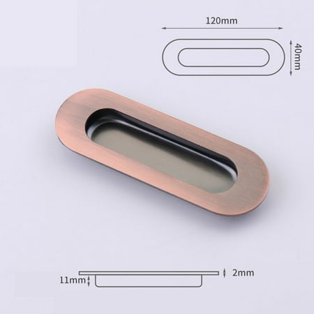 SUNFEX Stainless Steel Concealed Sliding Door Handle Embedded Door Handle
