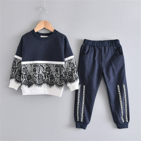 Hunpta Tracksuit Girls 2pcs Kids Lace Leggings Sweatshirt Sets Tops Pants Clothes Set Long Outfits Little Girls Outfits&Set
Hunpta Tracksuit Girls 2pcs Kids Lace Leggings Sweatshirt Sets Tops Pants Clothes Set Long Outfits Little Girls Outfits&Set