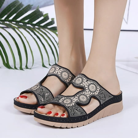 Christmas Fashion Women Summer Slip-On Wedges Beach Open Toe Breathable Sandals Shoes
Christmas Fashion Women Summer Slip-On Wedges Beach Open Toe Breathable Sandals Shoes