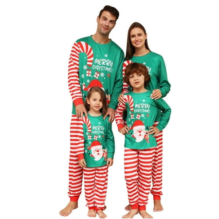 EGNMCR Matching Family Christmas Pajamas Holiday Xmas Sleepwear Sets Santa Print Long Sleeve Tops Xmas Striped Pant Matching Pajamas for Family Merry Christmas Women Outfit on Clearance
EGNMCR Matching Family Christmas Pajamas Holiday Xmas Sleepwear Sets Santa Print Long Sleeve Tops Xmas Striped Pant Matching Pajamas for Family Merry Christmas Women Outfit on Clearance