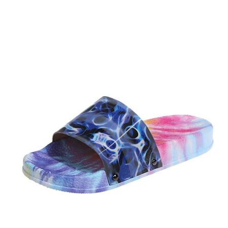 Juebong Tie-Dye Printed Platform Sandals for Women Summer Open Toe Slippers Casual Beach Shoes Multicolor Slides Blue 6.5
Juebong Tie-Dye Printed Platform Sandals for Women Summer Open Toe Slippers Casual Beach Shoes Multicolor Slides Blue 6.5
