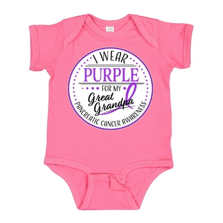 Inktastic I Wear Purple for My Great Grandpa- Pancreatic Cancer Awareness Gift Baby Boy or Baby Girl Bodysuit
Inktastic I Wear Purple for My Great Grandpa- Pancreatic Cancer Awareness Gift Baby Boy or Baby Girl Bodysuit