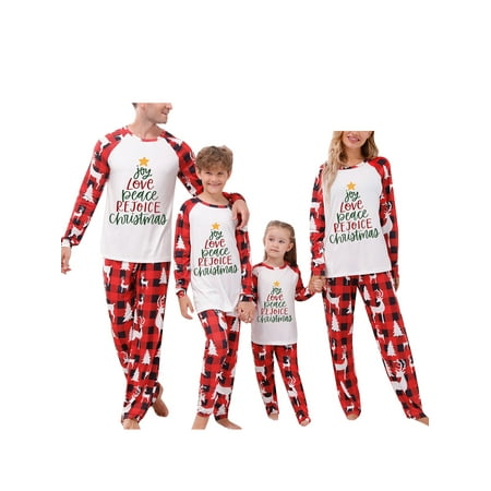 Huakaishijie Christmas Matching Family Pajamas with Christmas Tree Print Two Piece Cotton Loungewear Jammies
Huakaishijie Christmas Matching Family Pajamas with Christmas Tree Print Two Piece Cotton Loungewear Jammies