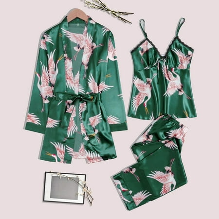 SQUARE HEAD Satin Silk Pajamas Women Nightdress Lingerie Robes Underwear Sleepwear Sexy Green XL
SQUARE HEAD Satin Silk Pajamas Women Nightdress Lingerie Robes Underwear Sleepwear Sexy Green XL