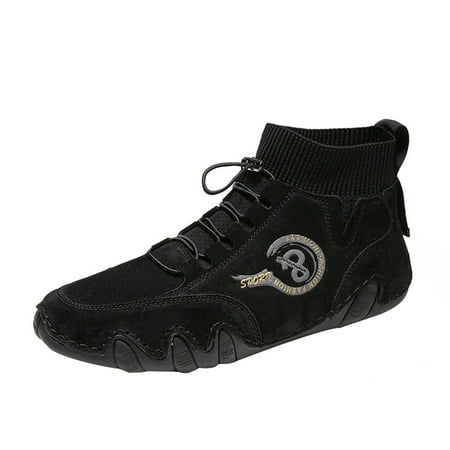 AnuirheiH Men s Fashion Round Toe Short Ankle Boots Breathable Socks Shoes Fall And Winter Ankle Boots Outdoor Non-slip Short Ankle Boots Casual Lace-up Winter Boots On Sale
AnuirheiH Men s Fashion Round Toe Short Ankle Boots Breathable Socks Shoes Fall And Winter Ankle Boots Outdoor Non-slip Short Ankle Boots Casual Lace-up Winter Boots On Sale