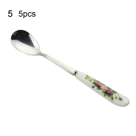 huanledash 5 Pcs Kitchen Utensil Soup Spoons Rose Ceramic Handle Stainless Steel Spoon Set
huanledash 5 Pcs Kitchen Utensil Soup Spoons Rose Ceramic Handle Stainless Steel Spoon Set
