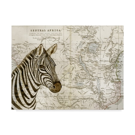 Trademark Fine Art 'Burchells Zebra' Canvas Art by Jane Wilson