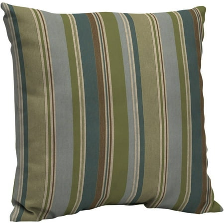 Better Homes and Gardens Outdoor Patio Dining Pillow Back, Blue Green Stripe