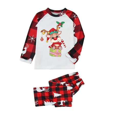 Christmas Pajamas for Family Parent-Child Outfit Winter Fall Sleepwear Matching Cute Big Headed Deer Print Pjs Plaid Long Sleeve Tops Pants Soft Casusal Holiday Sleepwear Pajama Sets
Christmas Pajamas for Family Parent-Child Outfit Winter Fall Sleepwear Matching Cute Big Headed Deer Print Pjs Plaid Long Sleeve Tops Pants Soft Casusal Holiday Sleepwear Pajama Sets