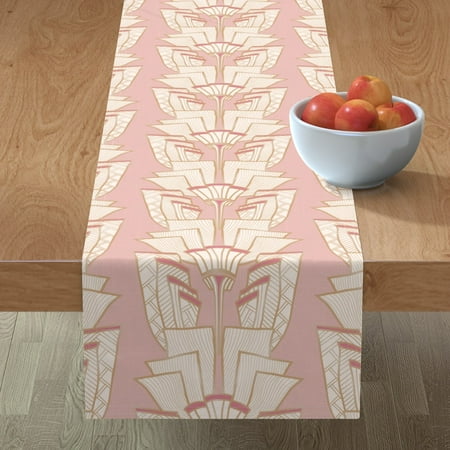 Cotton Sateen Table Runner 108 - Art Deco Dreams Pink Gold Feminine Blush Floral 1920S Retro Flapper Print Custom Table Linens by Spoonflower
Cotton Sateen Table Runner 108 - Art Deco Dreams Pink Gold Feminine Blush Floral 1920S Retro Flapper Print Custom Table Linens by Spoonflower