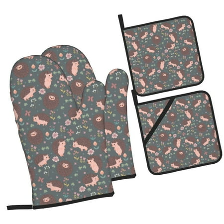 Fotbe Hedgehogs and Flowers1 for 4Pcs Oven Mitts and Pot Holders 500℉ Heat Resistant Oven Mitts Non-Slip Silicone Surface Safe for Baking Cooking BBQ
Fotbe Hedgehogs and Flowers1 for 4Pcs Oven Mitts and Pot Holders 500℉ Heat Resistant Oven Mitts Non-Slip Silicone Surface Safe for Baking Cooking BBQ