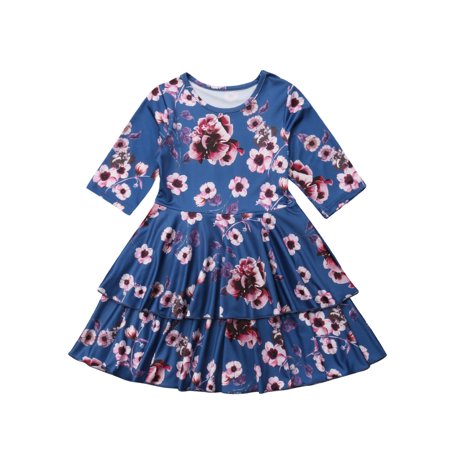 Inevnen Girl s Summer Casual A-Line Dress Half Sleeve Round Neck Layered Hem Floral Dress
Inevnen Girl s Summer Casual A-Line Dress Half Sleeve Round Neck Layered Hem Floral Dress