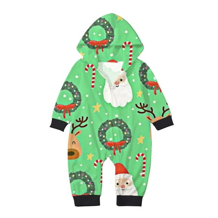 Family Matching Outfits Christmas Printed Jumpsuit Pajamas With Hood(Baby) Matching Outfits Set
Family Matching Outfits Christmas Printed Jumpsuit Pajamas With Hood(Baby) Matching Outfits Set