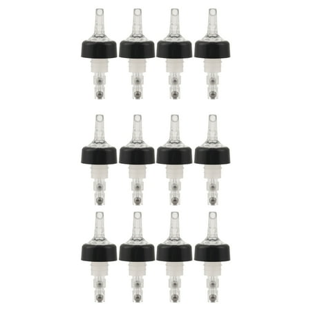 12 x 25ML Clear Auto Measure Quick Shot Pourers
