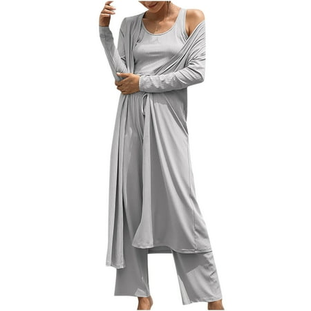 Ernkv Women s Pajamas Sets Dressy Long Sleeve Round Neck Plus Size Suit For Girlfriend Wife Daughter Solid Color Elastic Waist Long Pants Comfy Casual Gray S
Ernkv Women s Pajamas Sets Dressy Long Sleeve Round Neck Plus Size Suit For Girlfriend Wife Daughter Solid Color Elastic Waist Long Pants Comfy Casual Gray S