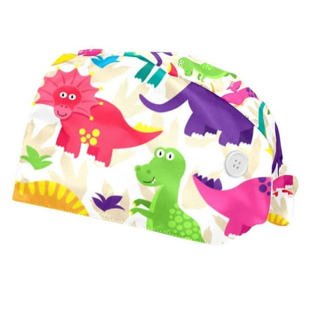 2PCS Working Cap with Buttons and Sweatband Adjustable Tie Back Hats Bouffant Caps Dinosaur Scrub Turban Hat
2PCS Working Cap with Buttons and Sweatband Adjustable Tie Back Hats Bouffant Caps Dinosaur Scrub Turban Hat