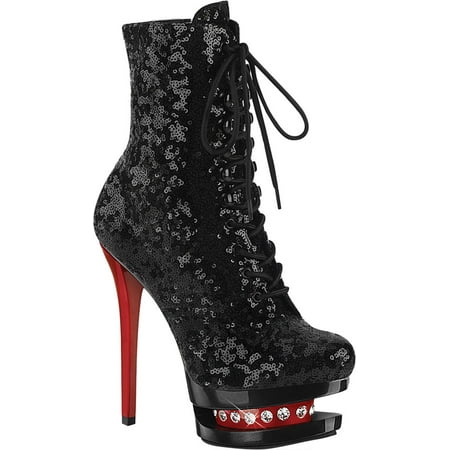 Women s Pleaser Blondie R-1020 Heeled Ankle Bootie
