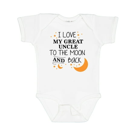 Inktastic I Love My Great Uncle to the Moon and Back Gift Baby Boy or Baby Girl Bodysuit
Inktastic I Love My Great Uncle to the Moon and Back Gift Baby Boy or Baby Girl Bodysuit