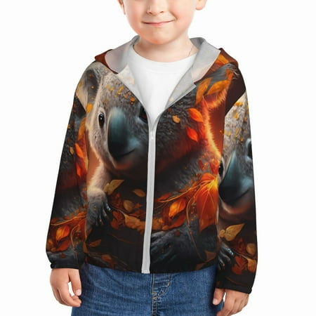 Ocsxa Cute Maple Leaf Koala Print Kids Active Zipper Sun Protection Jacket Boys Girls Hooded Cooling Shirt-3 Years
Ocsxa Cute Maple Leaf Koala Print Kids Active Zipper Sun Protection Jacket Boys Girls Hooded Cooling Shirt-3 Years