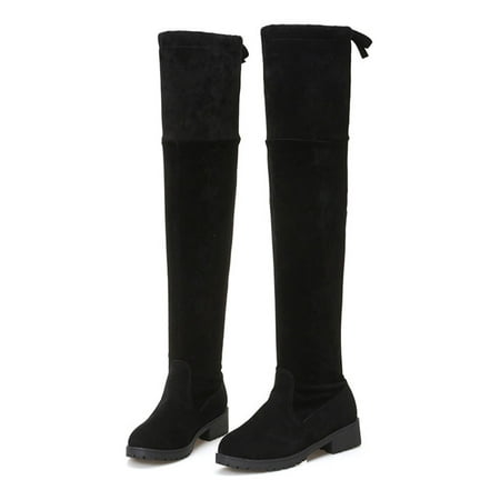 Ritualay Ladies Over The Knee Boots Pull On Tall Bootie Lug Sole Thigh High Boot Faux Suede Fashion Winter Shoes Women Womens With Lined Warm Booties Black (With Lined) 7.5
Ritualay Ladies Over The Knee Boots Pull On Tall Bootie Lug Sole Thigh High Boot Faux Suede Fashion Winter Shoes Women Womens With Lined Warm Booties Black (With Lined) 7.5