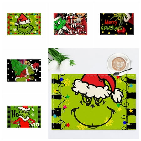 Corashan Christmas Decoration Grinch Mat Christmas Series Creative Printed Meal Mat Cartoon Elderly Table Mat Christmas Tablecloth Mat Best Christmas Gifts
Corashan Christmas Decoration Grinch Mat Christmas Series Creative Printed Meal Mat Cartoon Elderly Table Mat Christmas Tablecloth Mat Best Christmas Gifts