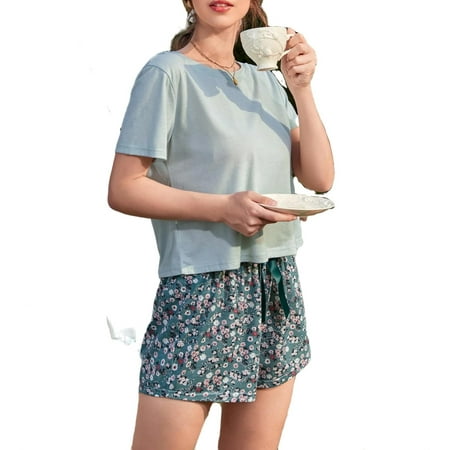 Casual Ditsy Floral PrintRound Neck Short Sets Short Sleeve Multicolor Womens Pajama Sets (Women s)
Casual Ditsy Floral PrintRound Neck Short Sets Short Sleeve Multicolor Womens Pajama Sets (Women s)