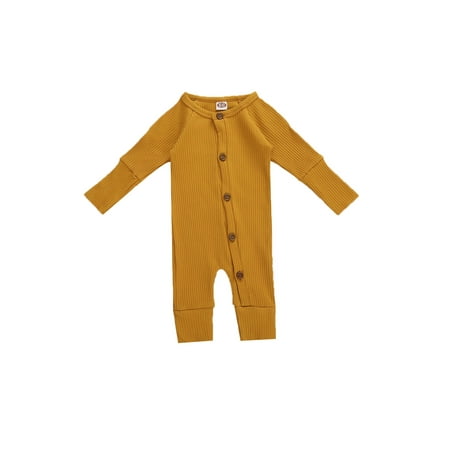 Binpure Baby Boys Girls Spring Autumn Jumpsuit Solid Color Long Sleeve Button Down Knitted Romper
Binpure Baby Boys Girls Spring Autumn Jumpsuit Solid Color Long Sleeve Button Down Knitted Romper