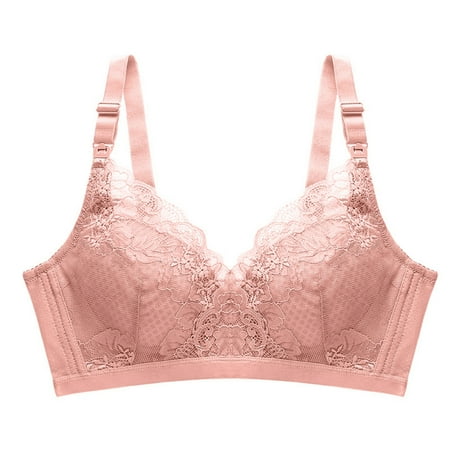 Spdoo Women Nursing Bra Wire-Free Front Button Open Pregnant Bra Comfortable Breathable Bra Pink 40B
Spdoo Women Nursing Bra Wire-Free Front Button Open Pregnant Bra Comfortable Breathable Bra Pink 40B