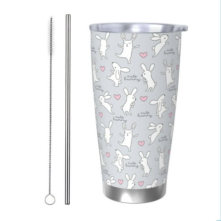 Bingfone Fun Rabbit for 20 Oz Stainless Steel Travel Mug Double Wall Water Coffee Cup for Home Office Outdoor Works Great for Ice Drinks and Hot Beverage-Straw Two-piece Set
Bingfone Fun Rabbit for 20 Oz Stainless Steel Travel Mug Double Wall Water Coffee Cup for Home Office Outdoor Works Great for Ice Drinks and Hot Beverage-Straw Two-piece Set