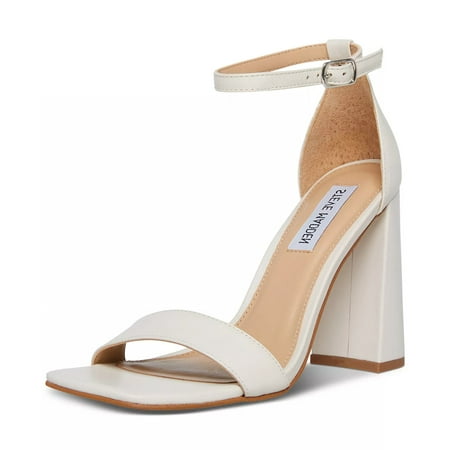 Steve Madden Tiaa Bone Leather Two-piece Dress Sandals (Bone Leather 9.5)