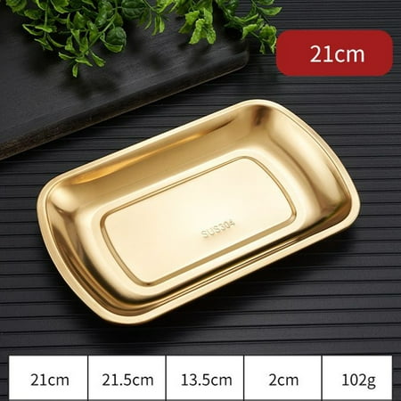 Ruibeauty Stainless Steel Bbq Dumpling Dish Commercial Snack Dish