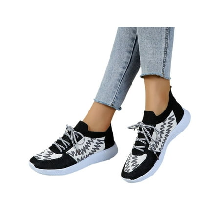 Tenmix Womens Lightweight Casual Sneaker Workout Comfortable Round Toe Flats Sports Black 7.5
Tenmix Womens Lightweight Casual Sneaker Workout Comfortable Round Toe Flats Sports Black 7.5